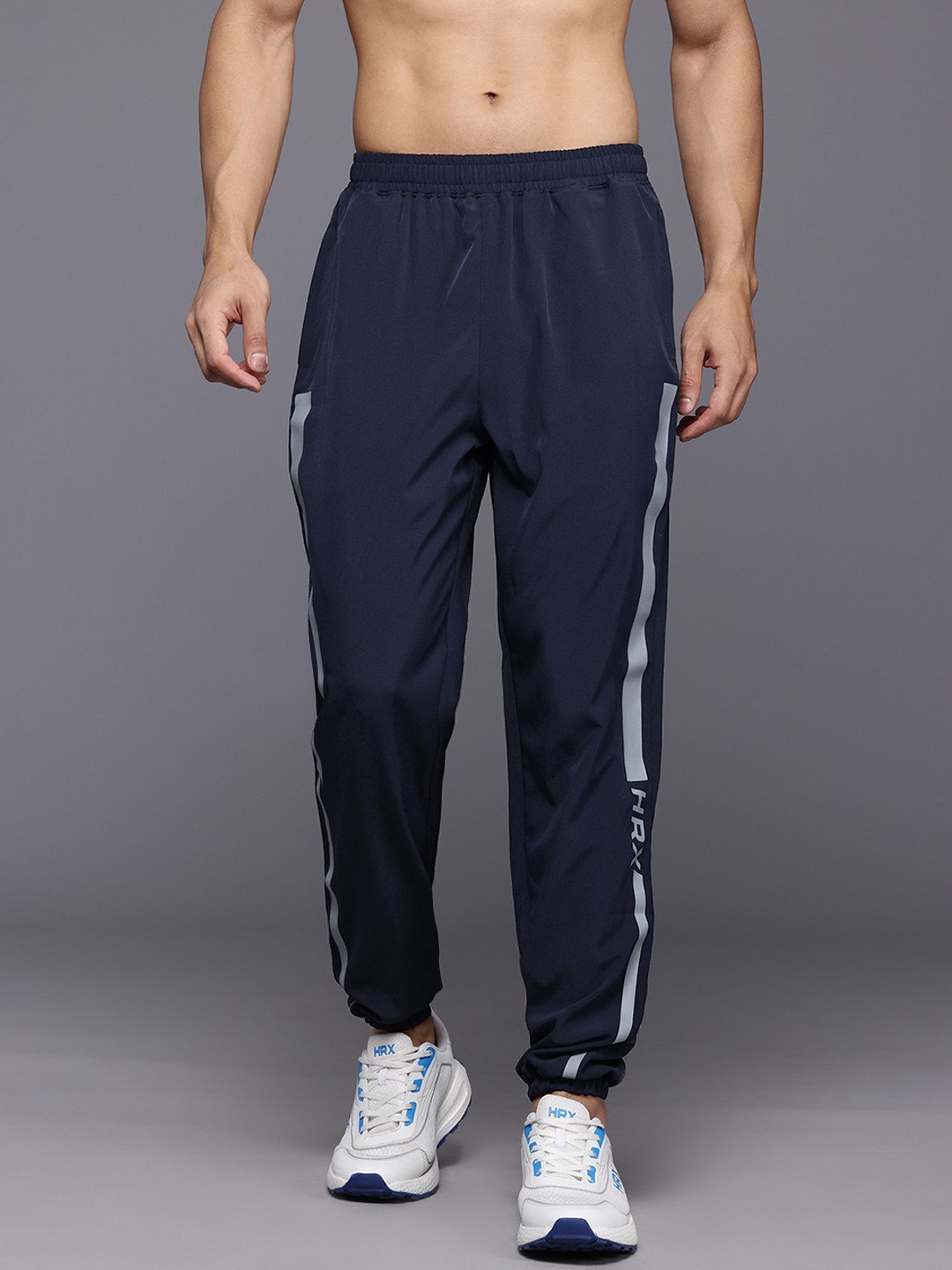

HRX by Hrithik Roshan Men Rapid Dry Running Joggers, Navy blue