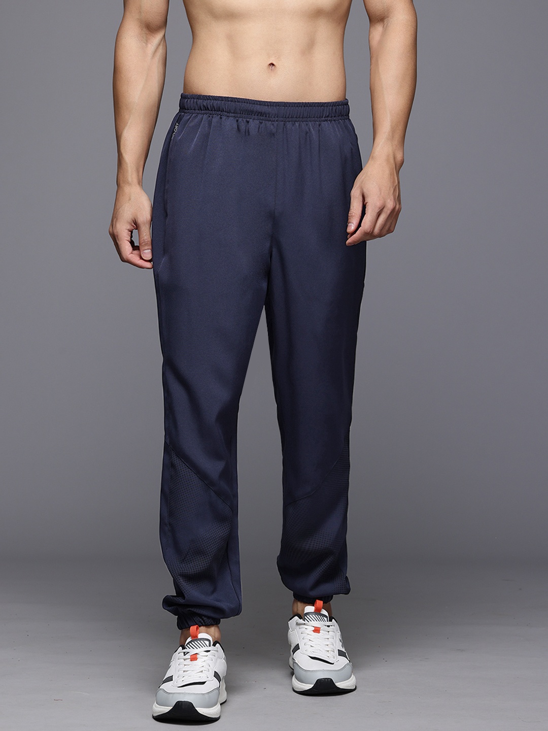 

HRX by Hrithik Roshan Men Rapid-Dry Running Joggers, Navy blue