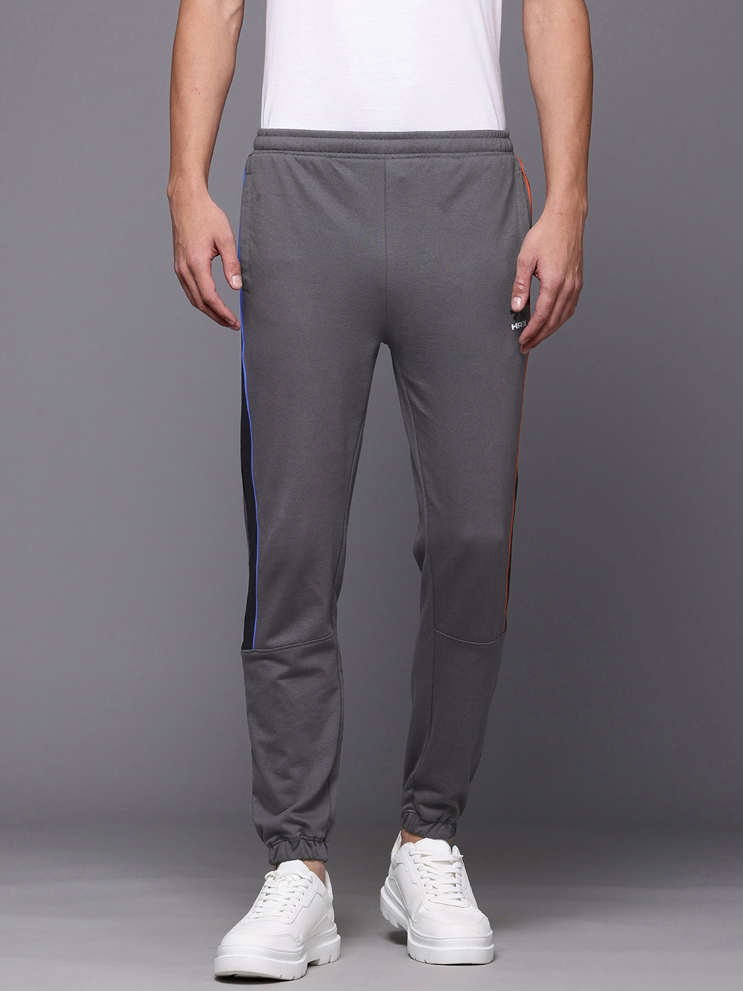 

HRX by Hrithik Roshan Men Paneled Lifestyle Track Pants, Grey