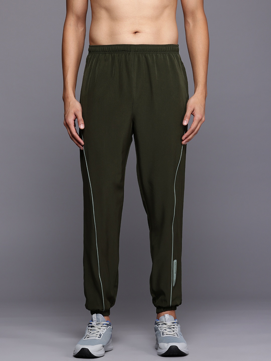 

HRX by Hrithik Roshan Men Running Rapid-Dry Jogger-Style Track Pants, Olive