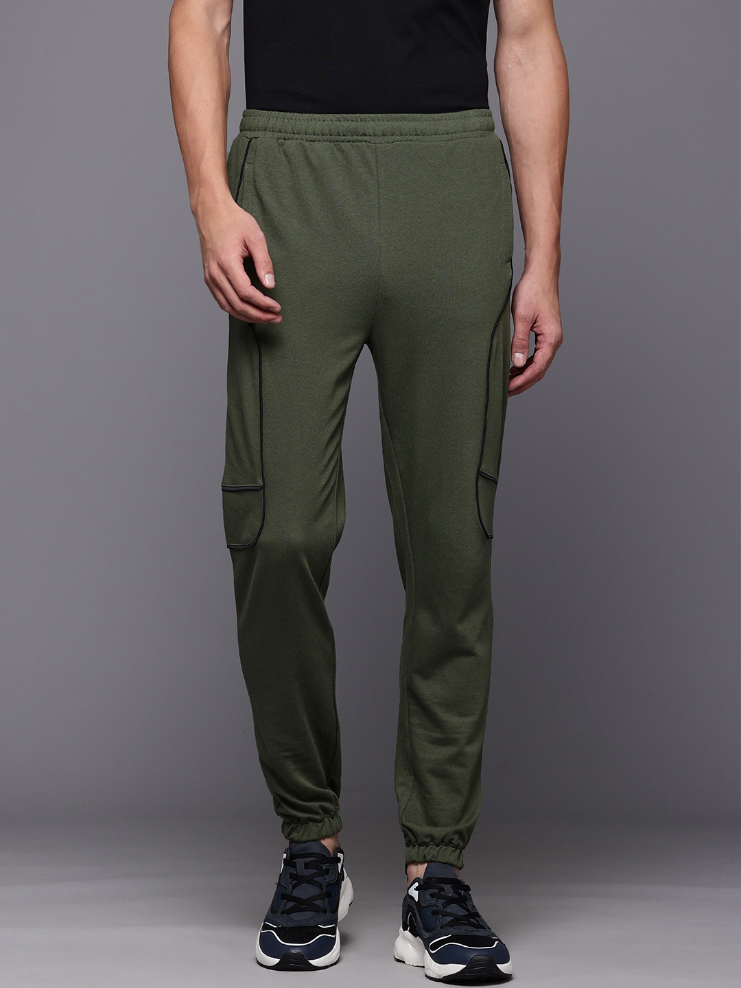 

HRX by Hrithik Roshan Men Solid Track Pants, Olive