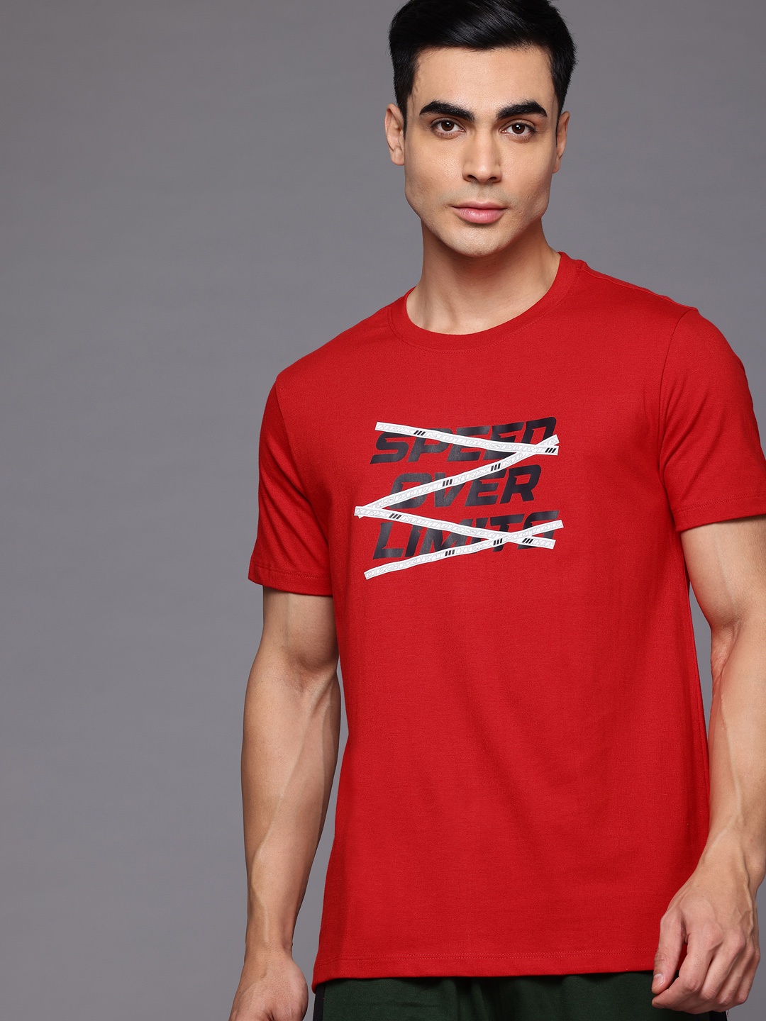 

HRX by Hrithik Roshan Printed Lifestyle T-shirt, Red