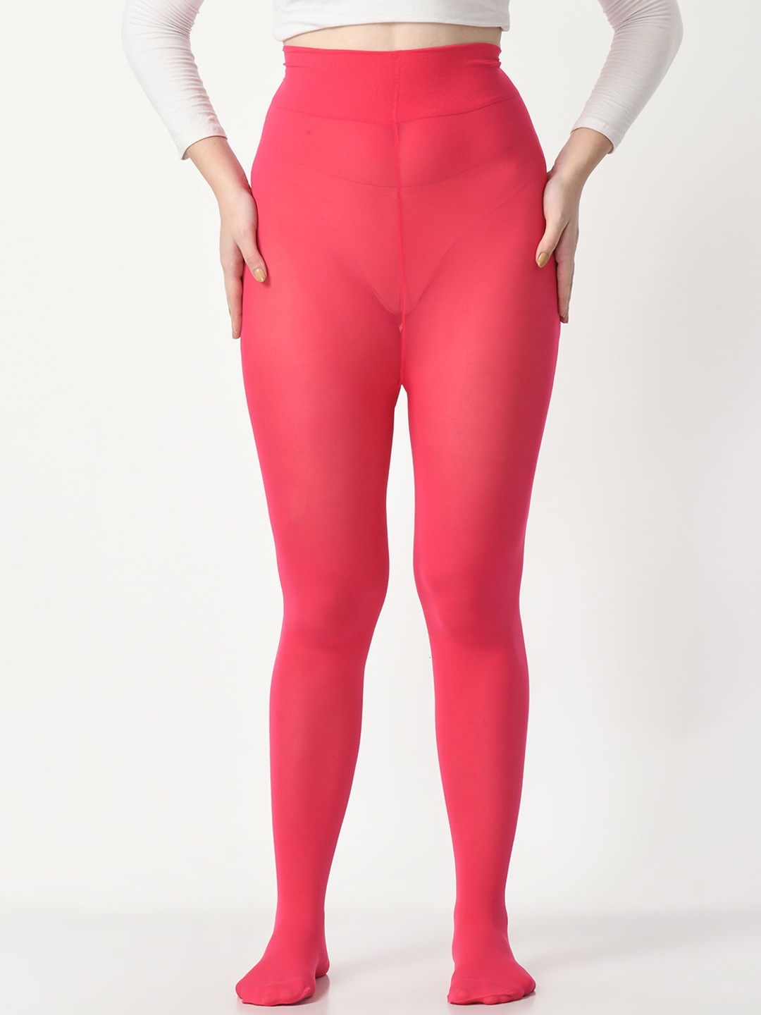 

JMT Wear Opaque Pantyhose Stockings, Pink