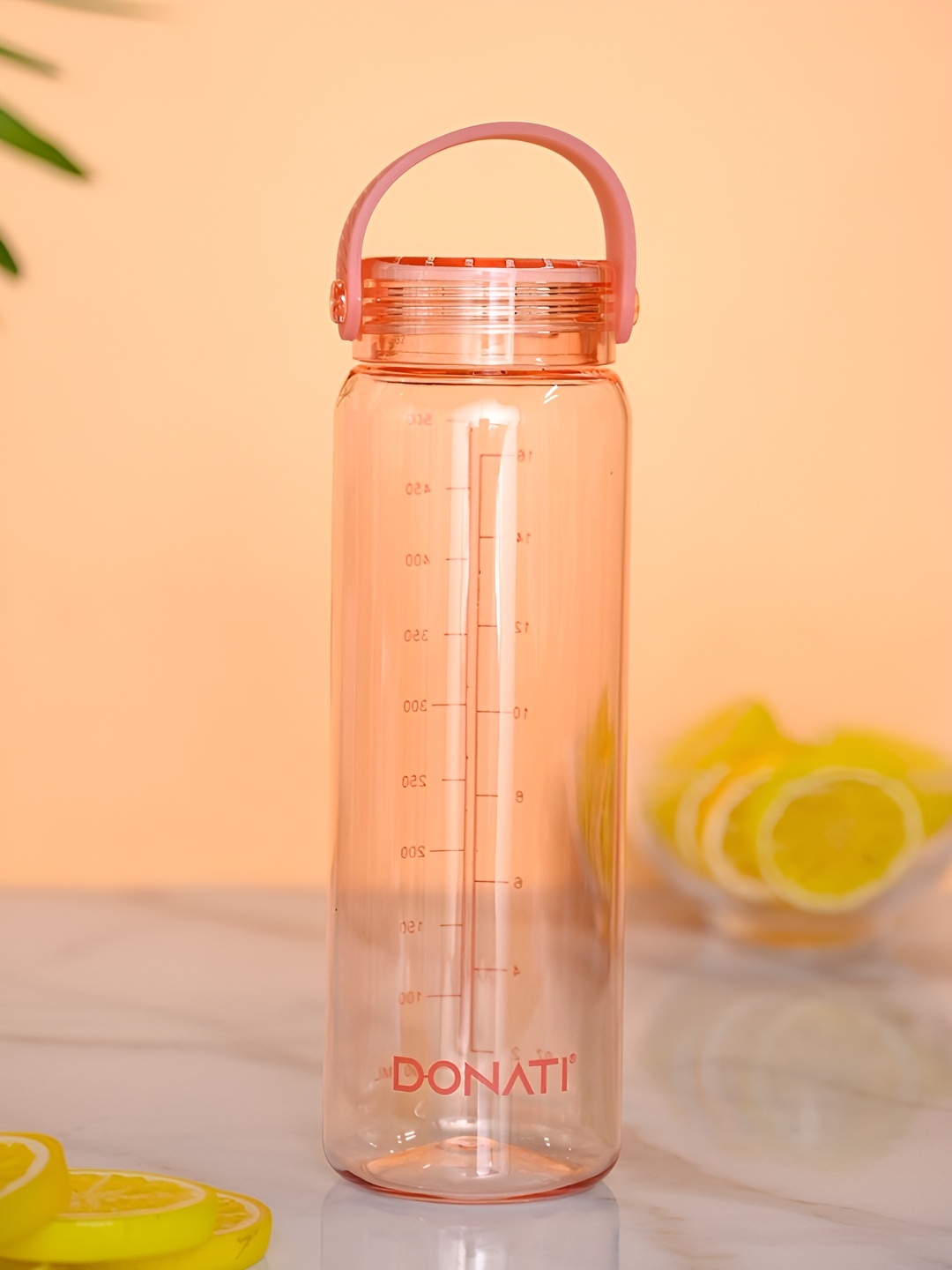 

MARKET99 Peach Typography Printed Water Bottle 530 ml