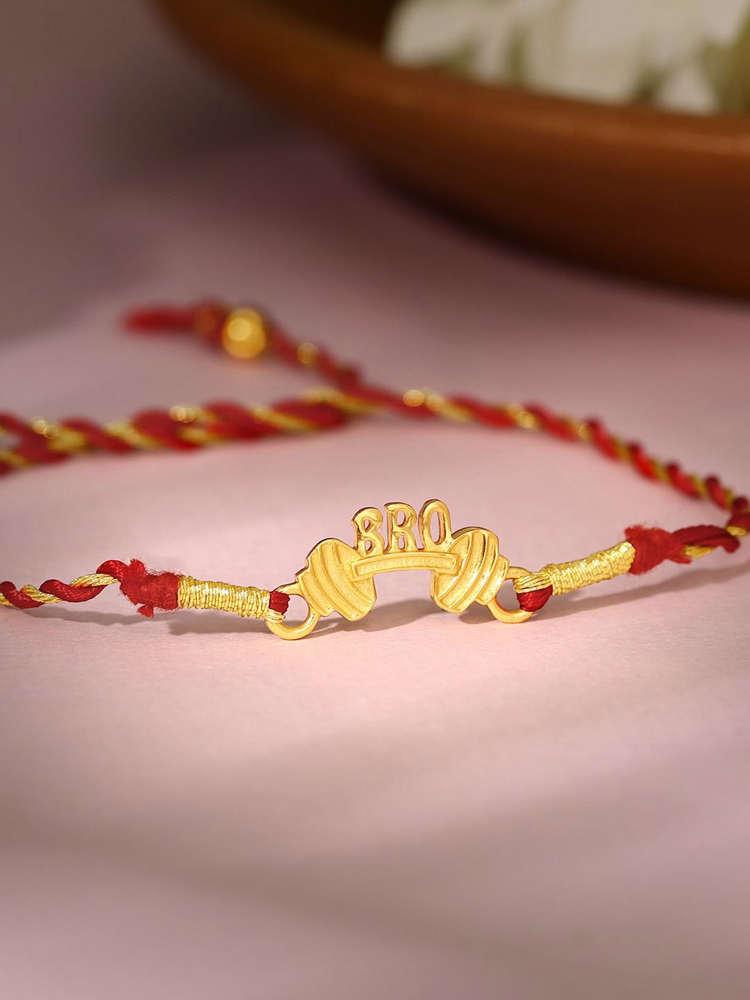 

GIVA Boys 925 Silver Thread Rakhi, Gold