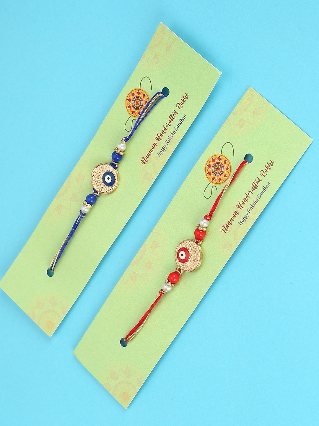 

Nanwan Set of 2 Assorted Beaded Thread Rakhi