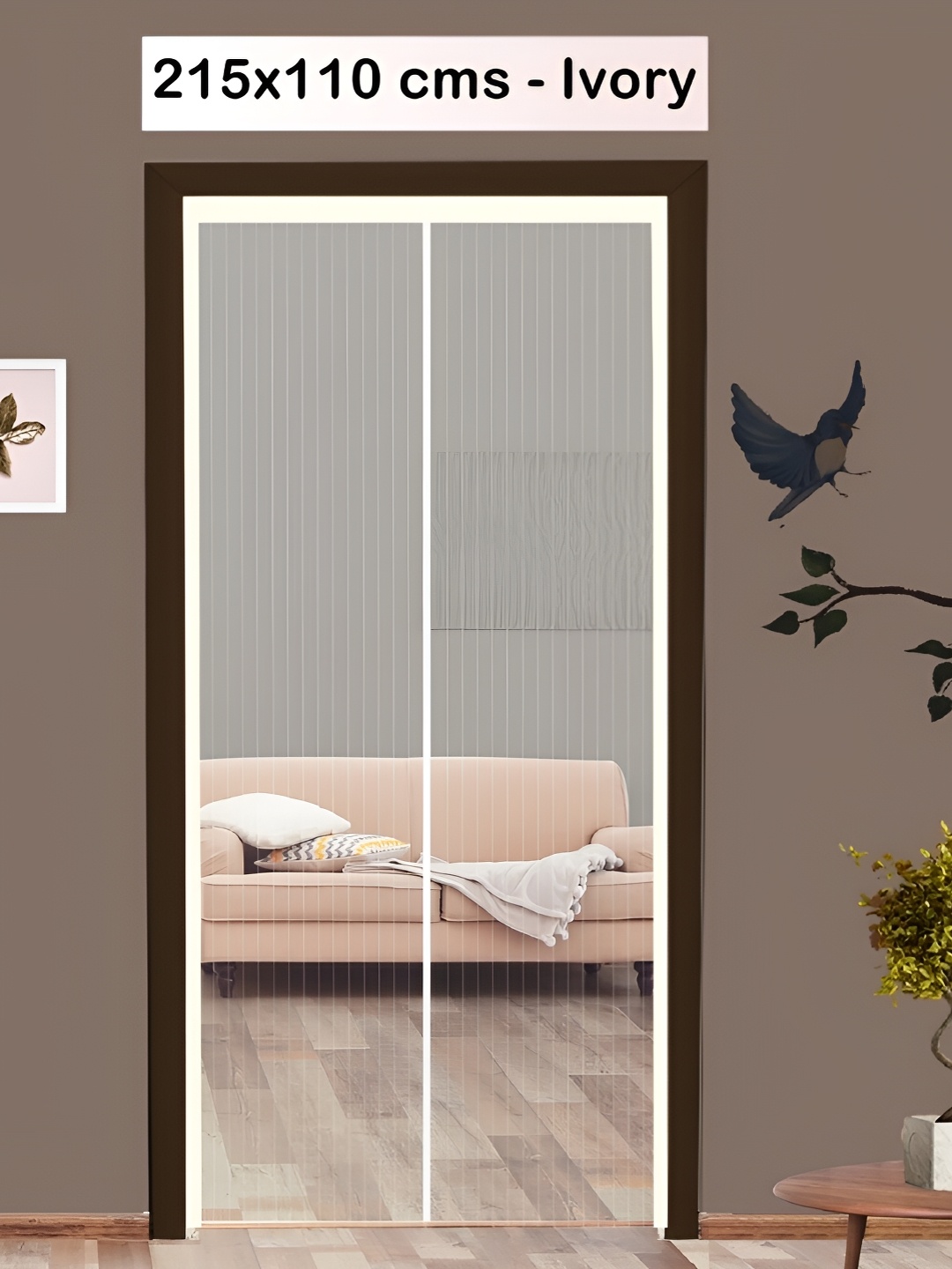 

Classic Mosquito Net White Free Entry Fiber Door Net With Magnet