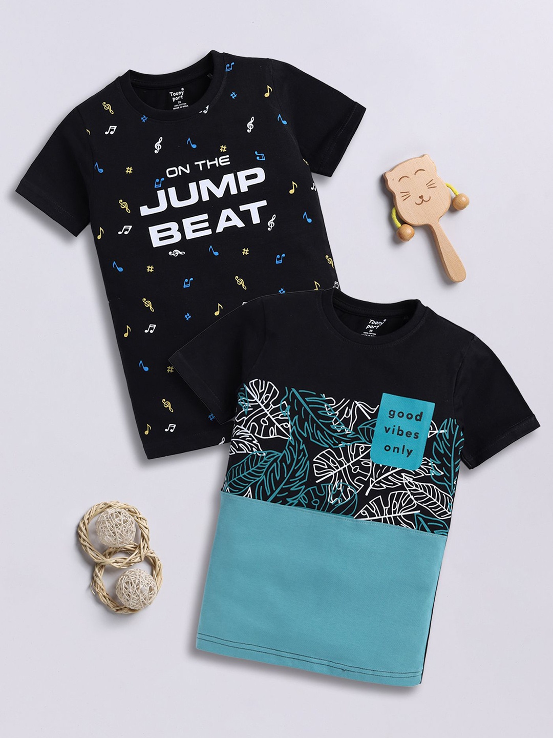 

Toonyport Boys 2 Printed T-shirt, Multi
