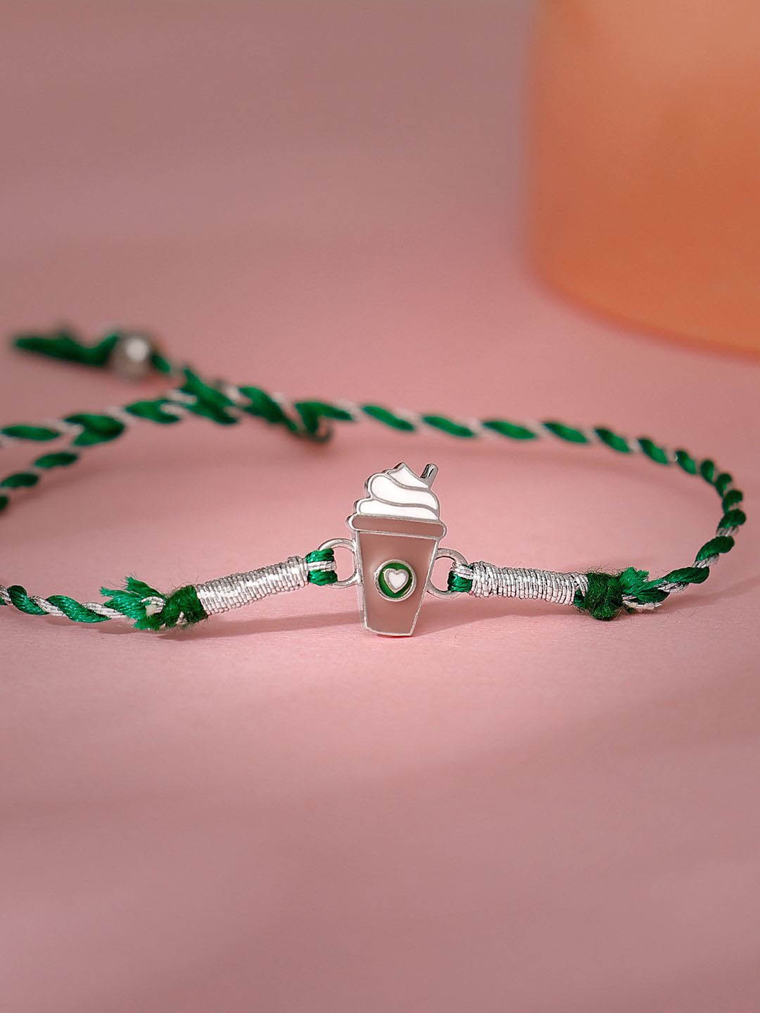

GIVA Boys 925 Silver Choco Frappe Thread Rakhi