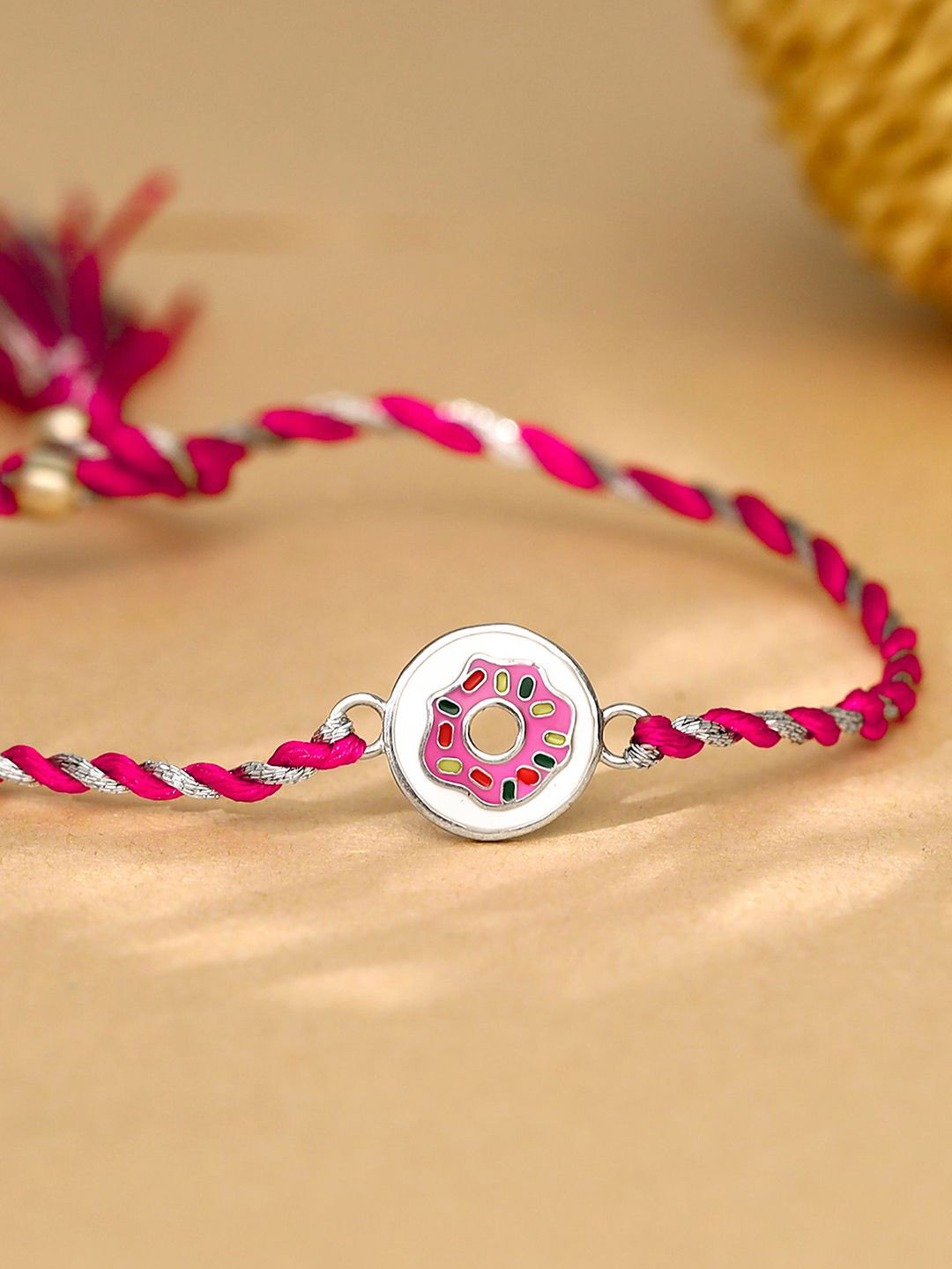 

GIVA Boys 925 Silver Donut Thread Rakhi
