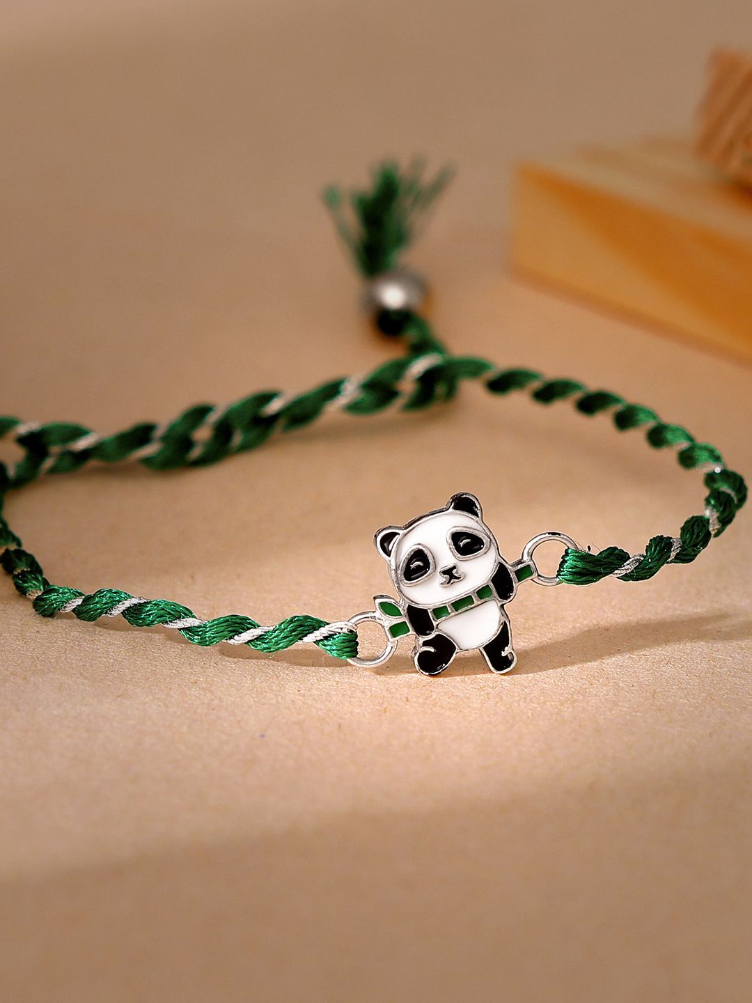 

GIVA Boys 925 Silver Panda Thread Rakhi