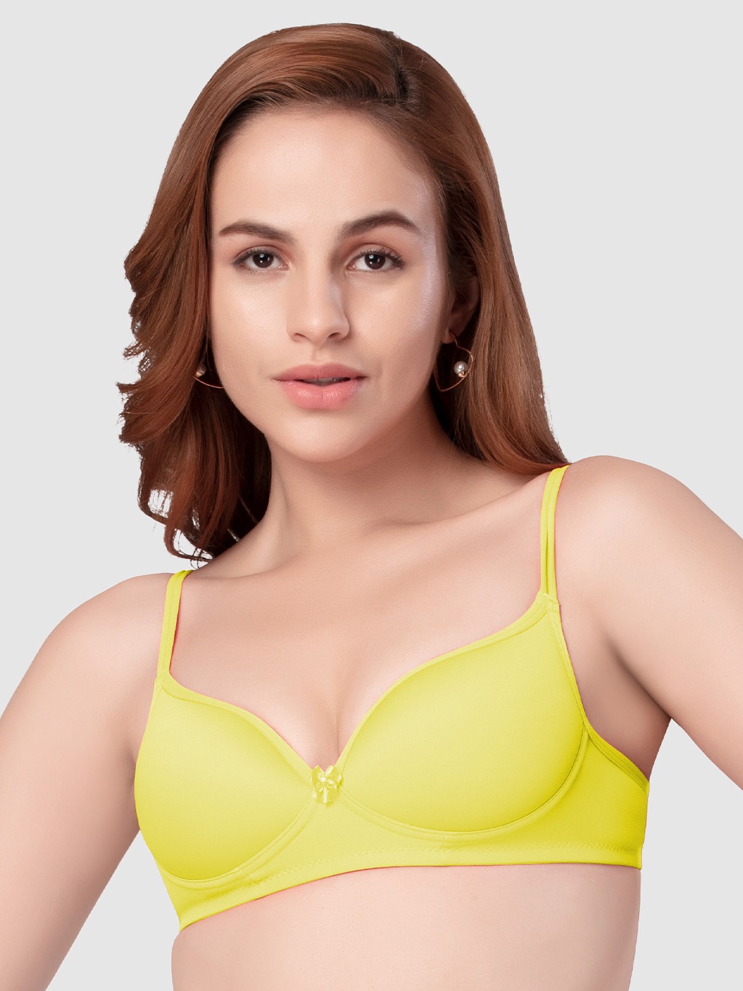 

Daisy Dee Women Full Coverage Lightly Padded Tshirt Bra, Yellow