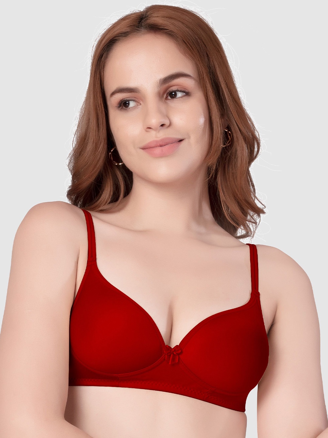 

Daisy Dee Women Full Coverage Lightly Padded Tshirt Bra, Maroon