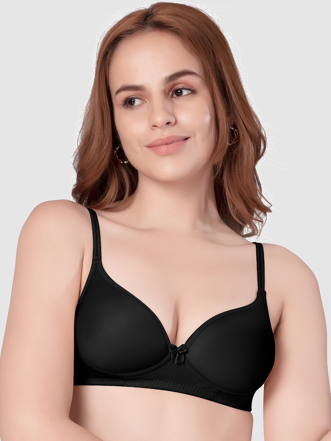 

Daisy Dee Women Full Coverage Lightly Padded Tshirt Bra, Black