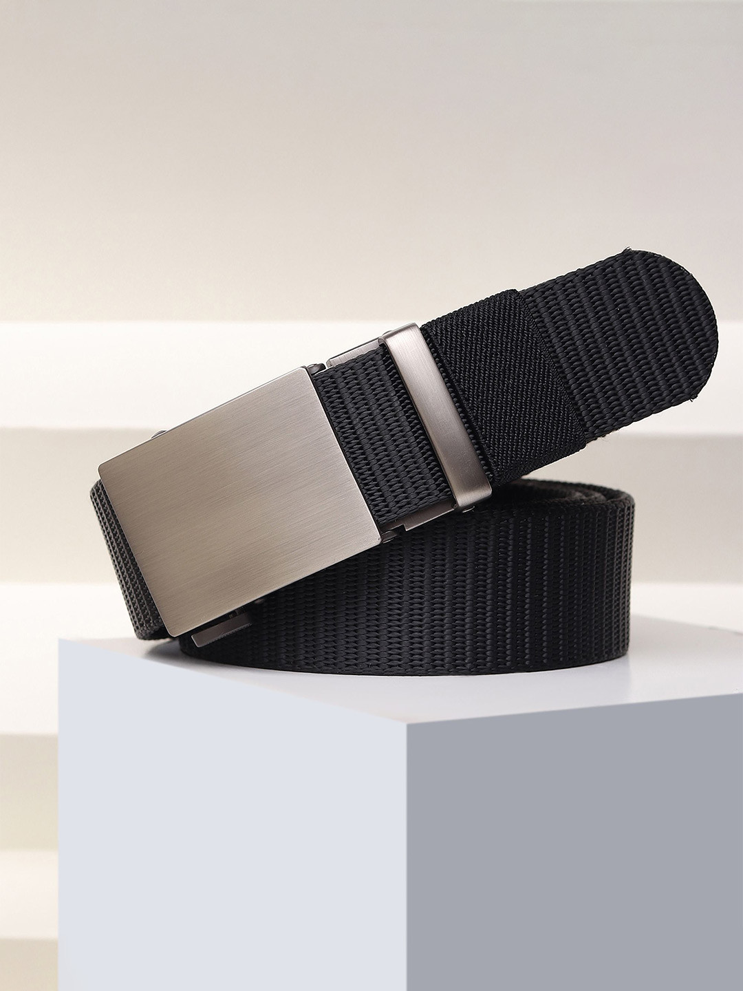 

WROGN Men Formal Belt, Black