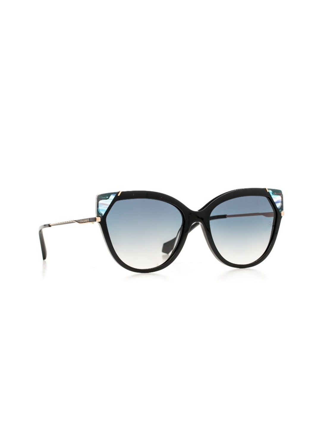 

Ana Hickmann Women Full Rim Cateye Sunglasses with UV Protected Lens, Green