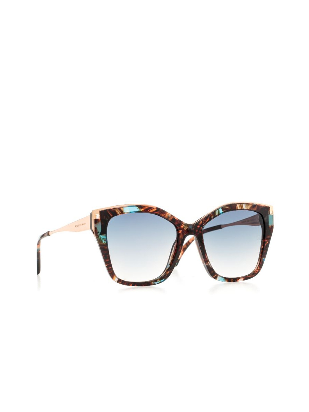 

Ana Hickmann Women Full Rim Cateye Sunglasses with UV Protected Lens, Green