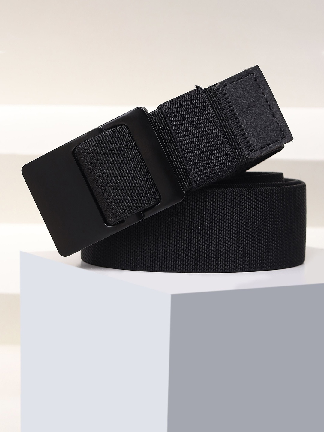 

WROGN Men Formal Belt, Black