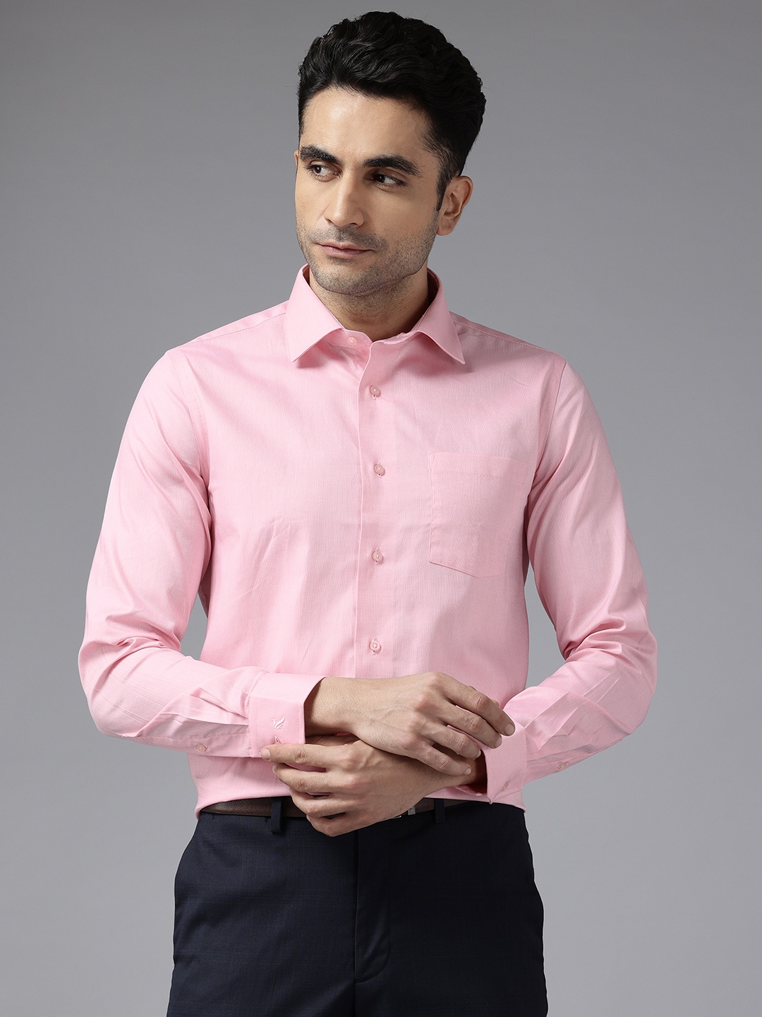 

Blackberrys Oxford Weave Slim Fit Shirt, Pink
