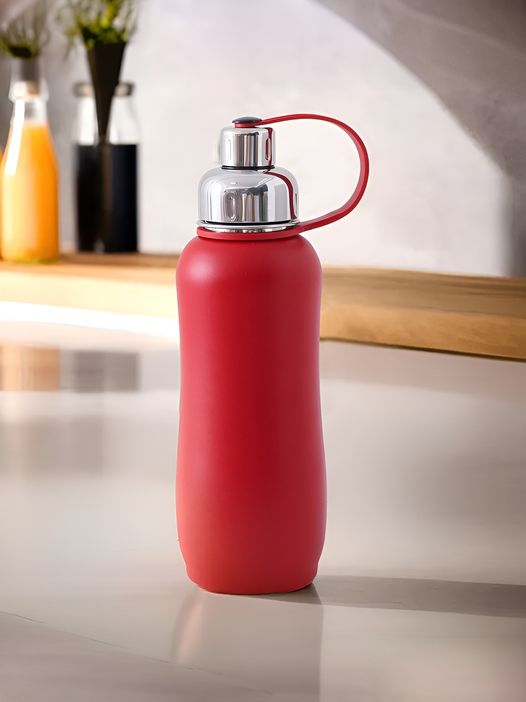 

The Better Home Red Single Wall Vacuum Stainless Steel Flask Water Bottle 750 ml