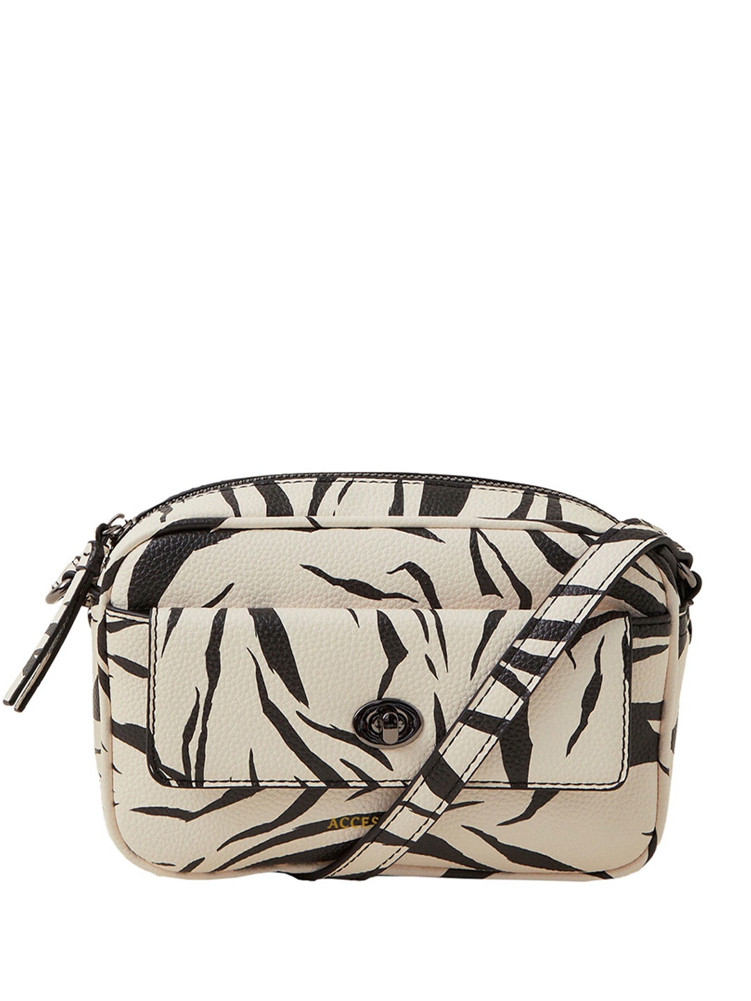 

Accessorize Textured PU Structured Sling Bag with Tasselled, Multi