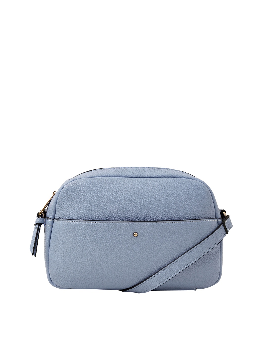 

Accessorize Women Texturd PU Structured Sling Bag, Blue