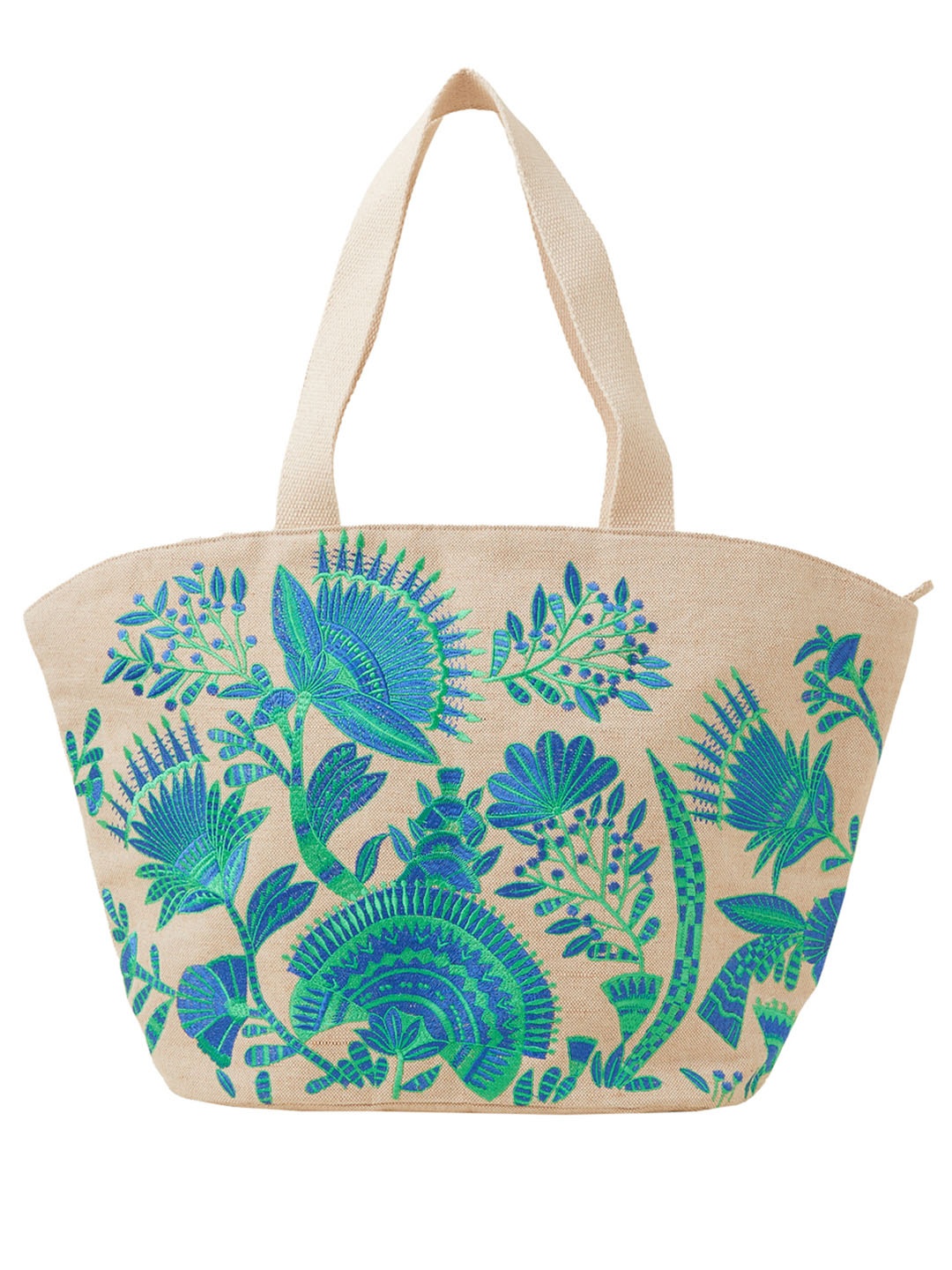 

Accessorize Floral Printed Oversized Structured Shoulder Bag, Cream