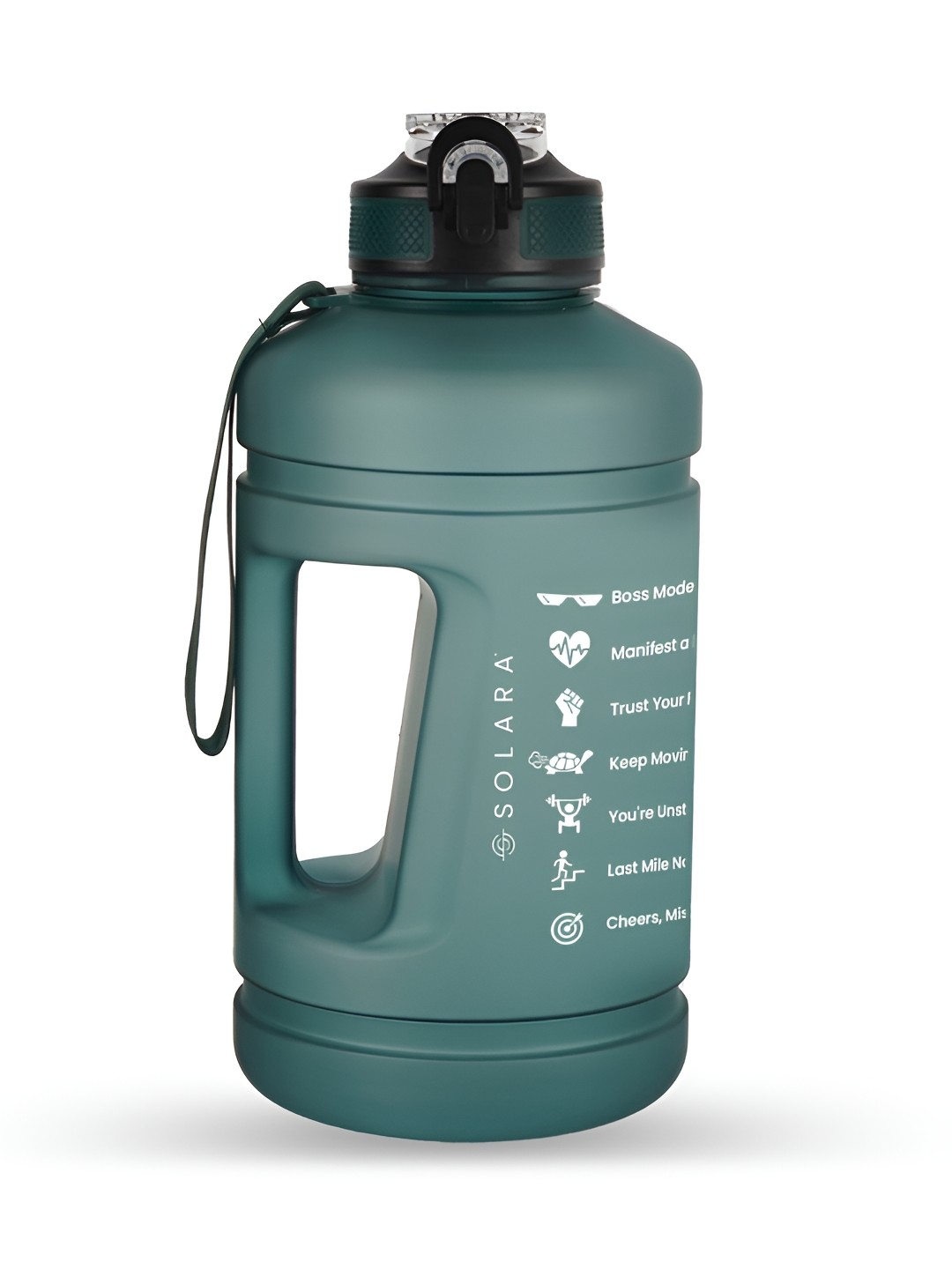 

Solara Green Motivational Sipper Water Bottle - 2.2L