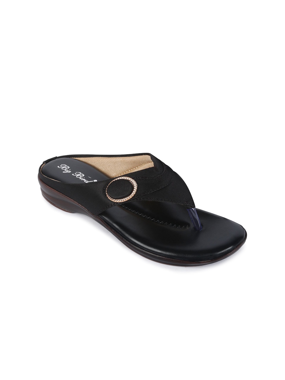 

BIG BIRD Women T-Strap Flats, Black