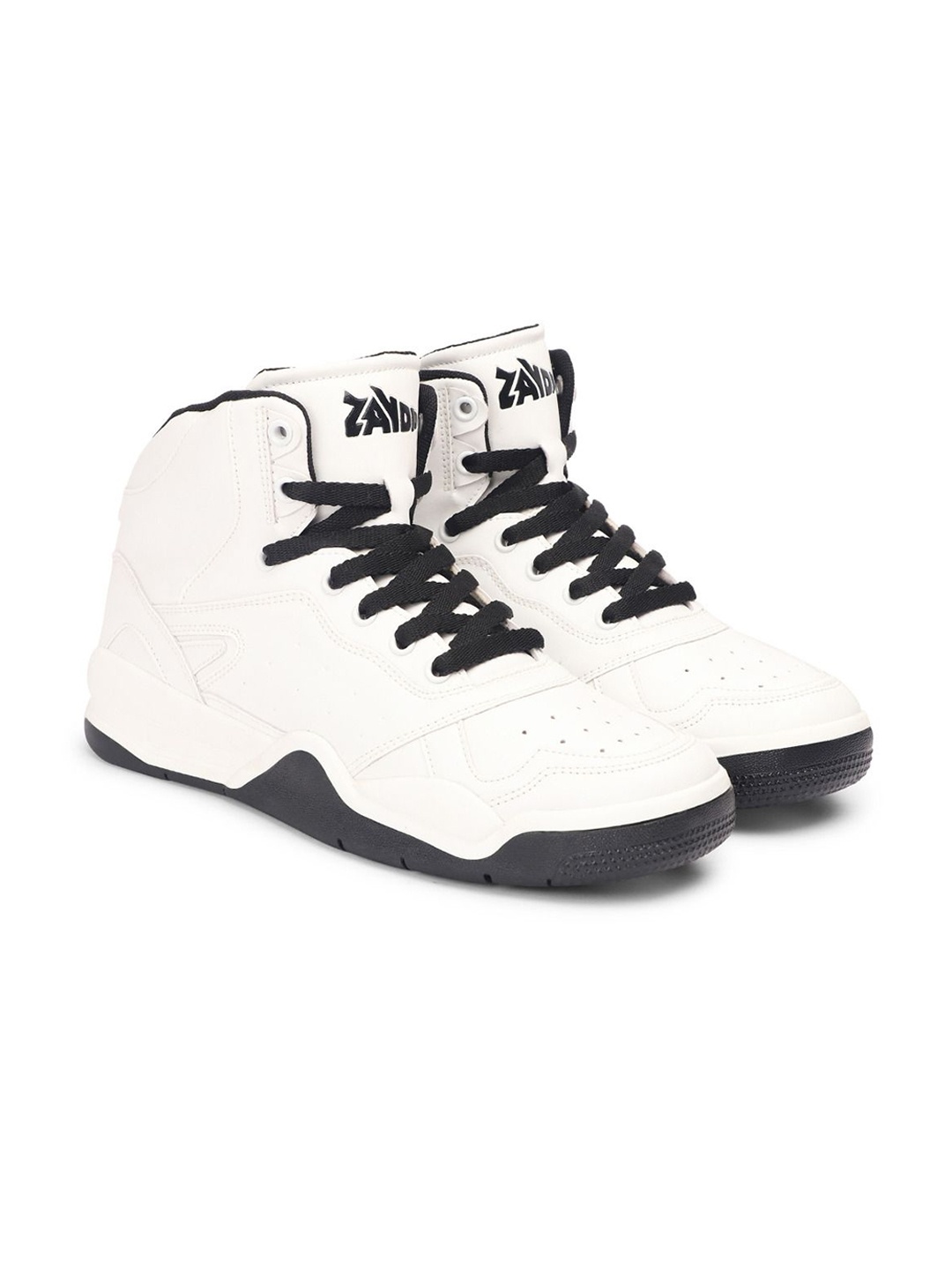 

ZAYDN VORTEX Men Perforations High Top Sneakers, White
