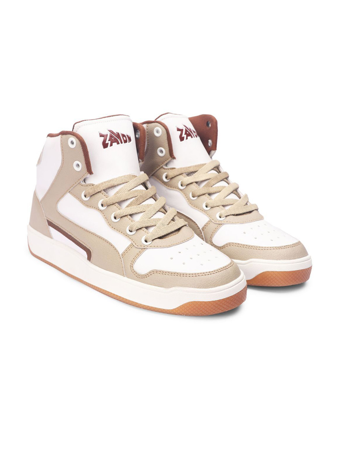 

ZAYDN GALAXY Men Colourblocked Sneakers, Beige