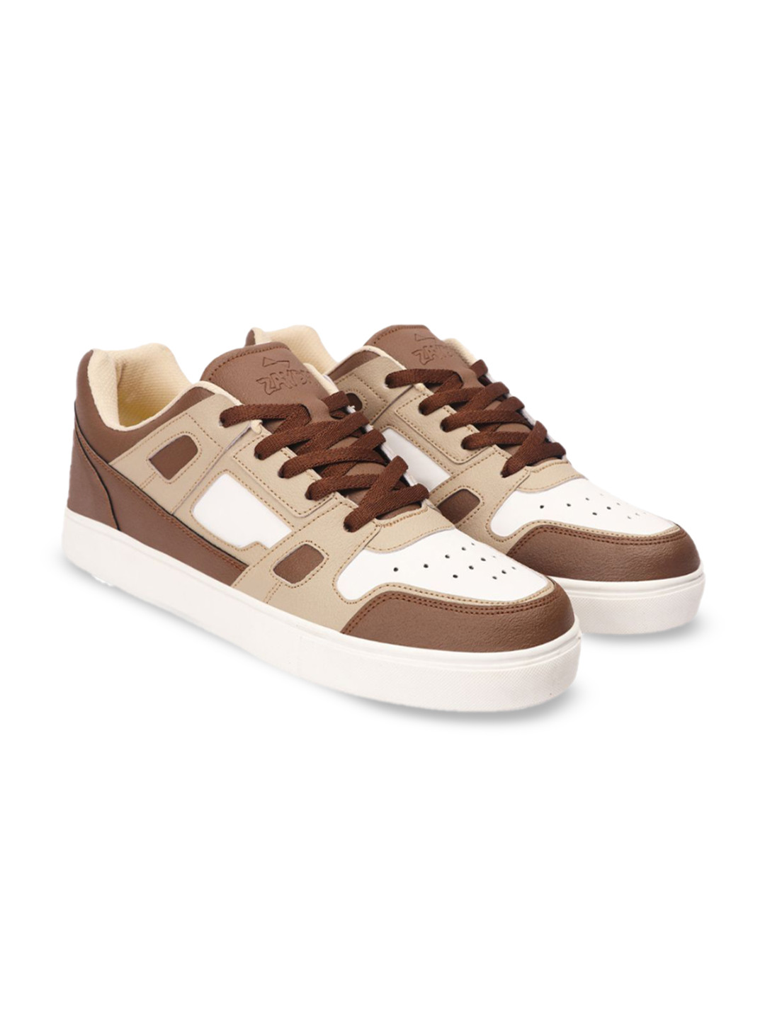 

ZAYDN ELEVEN-ELEVEN Men Colourblocked Sneakers, Beige