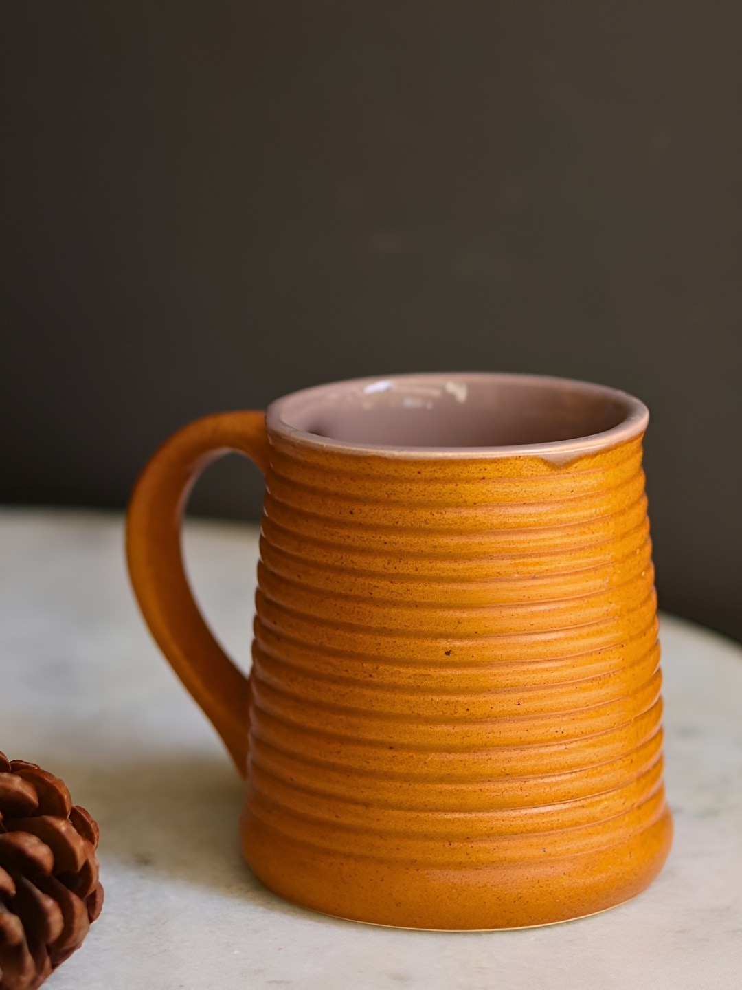 

WEAVING HOMES Rust Ceramic Glossy Mugs 300 ml