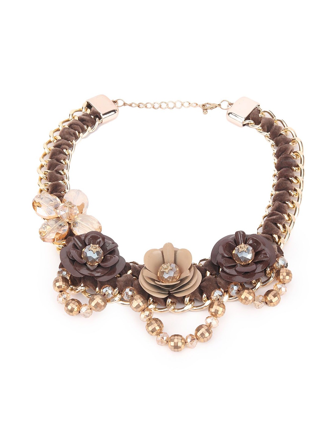 

ODETTE Gold-Plated Stone-Studded Necklace