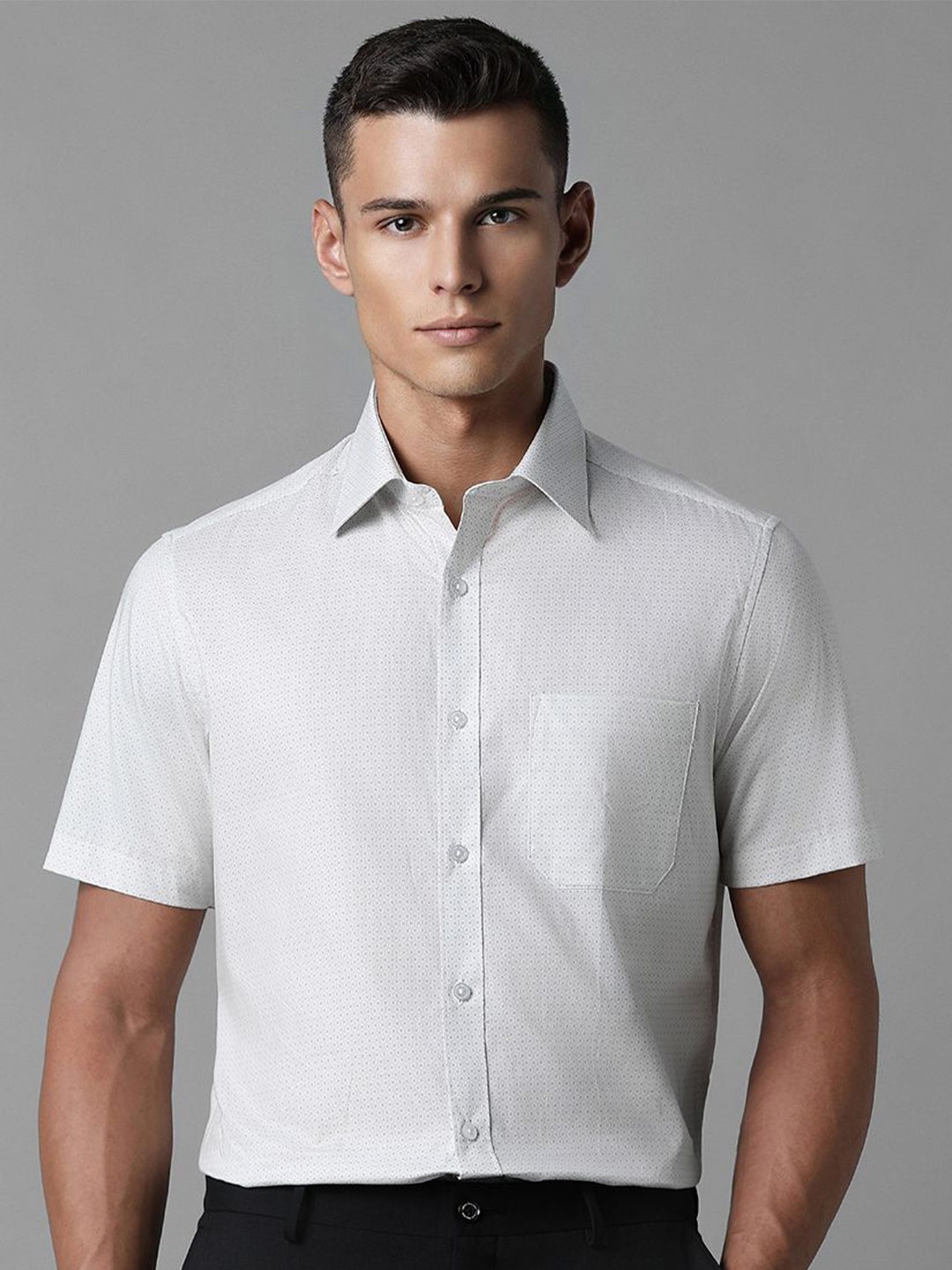

Louis Philippe Men Opaque Formal Shirt, White