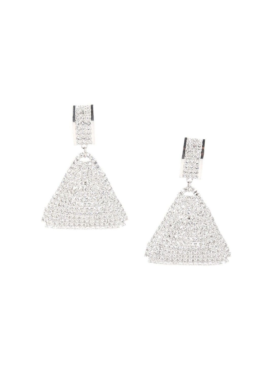 

ODETTE Silver-Plated Contemporary Chandelier Drop Earrings
