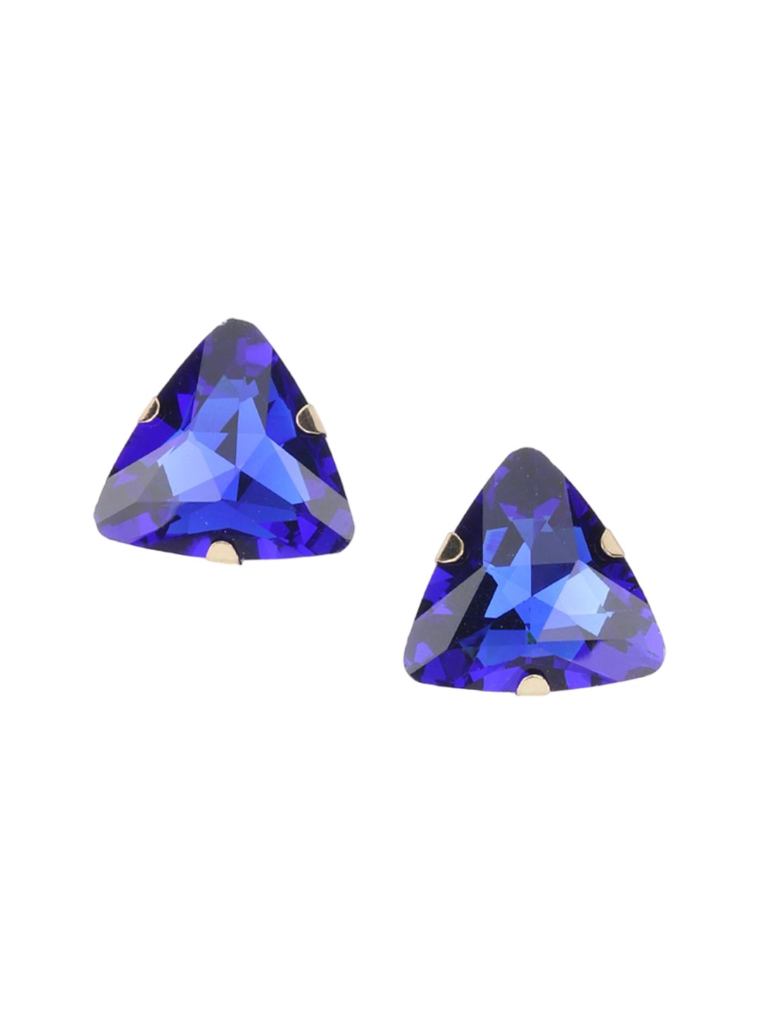 

ODETTE Silver-Plated Stud Earrings, Blue