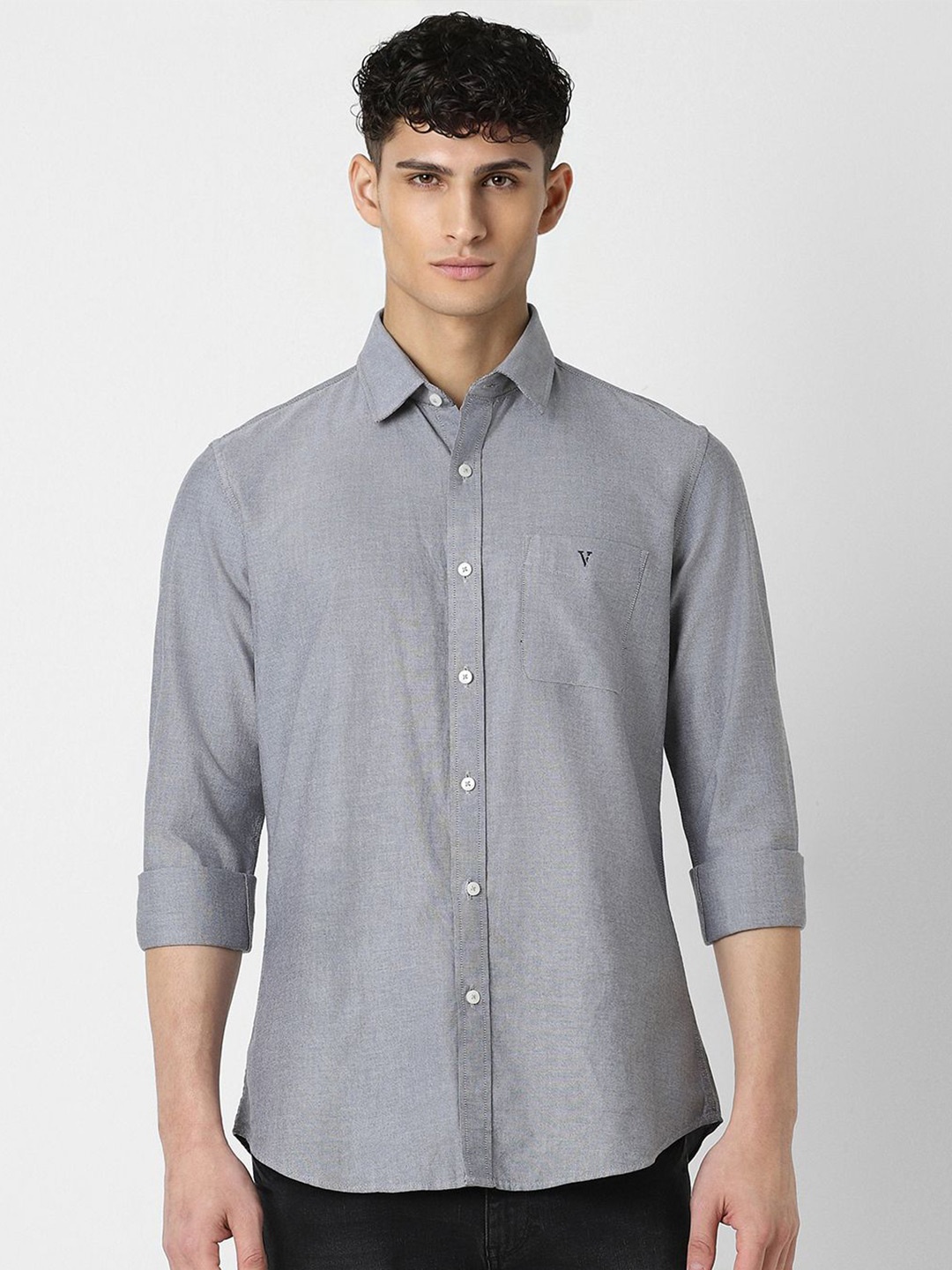 

Van Heusen Sport Men Slim Fit Opaque Casual Shirt, Grey