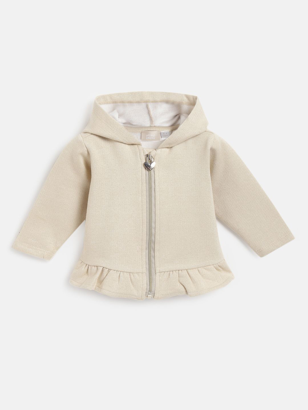 

Chicco Girls Hooded Sweatshirt, Beige