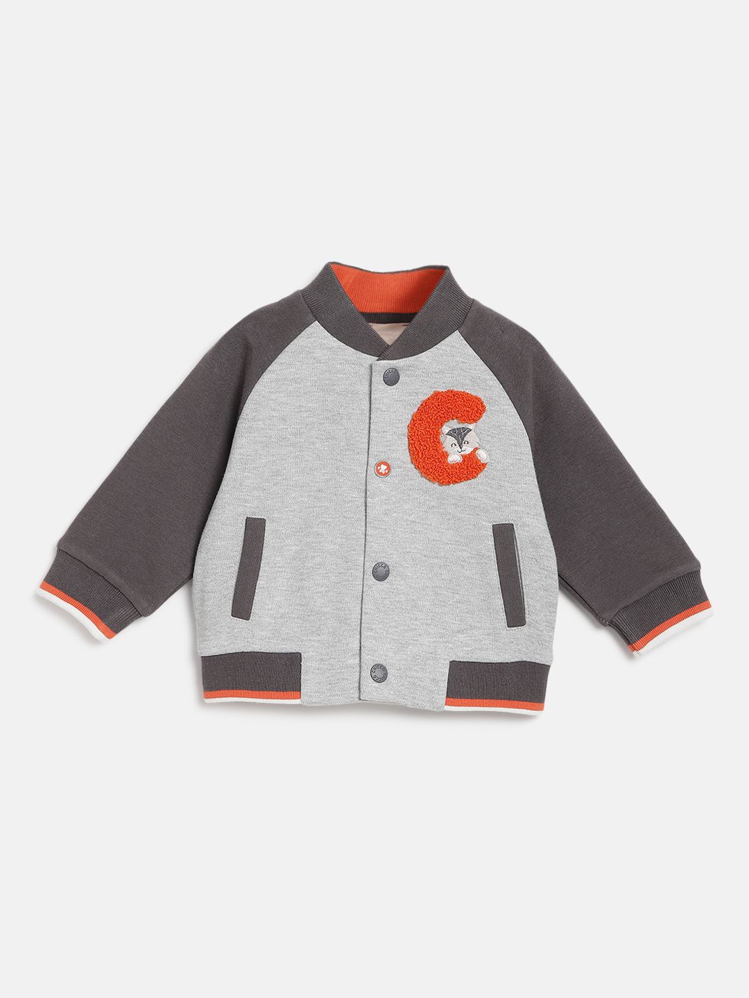 

Chicco Boys Solid Embroidered Sweatshirt, Grey