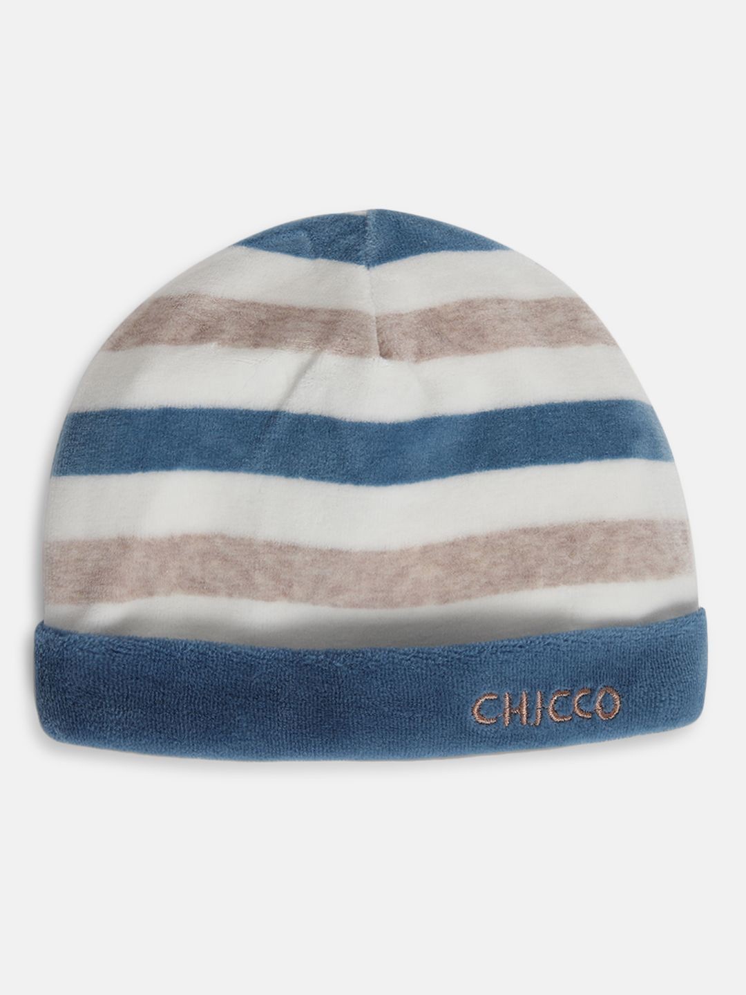 

Chicco Boys Striped Beanie, Beige