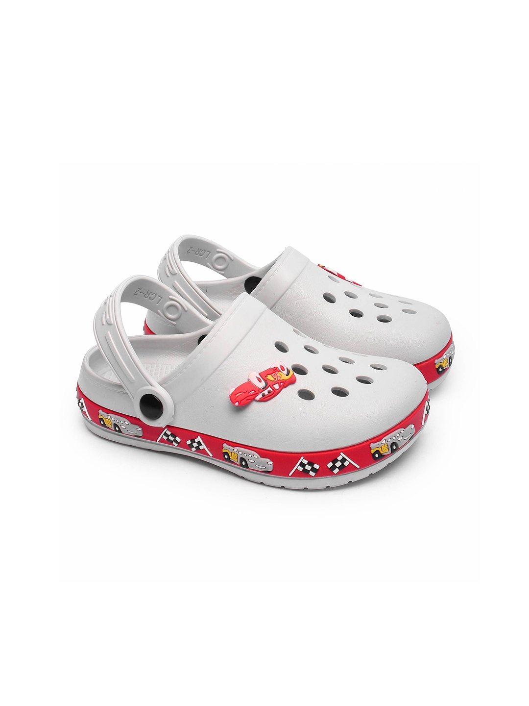 

Lancer Unisex Kids Self Design Rubber Clogs, Grey