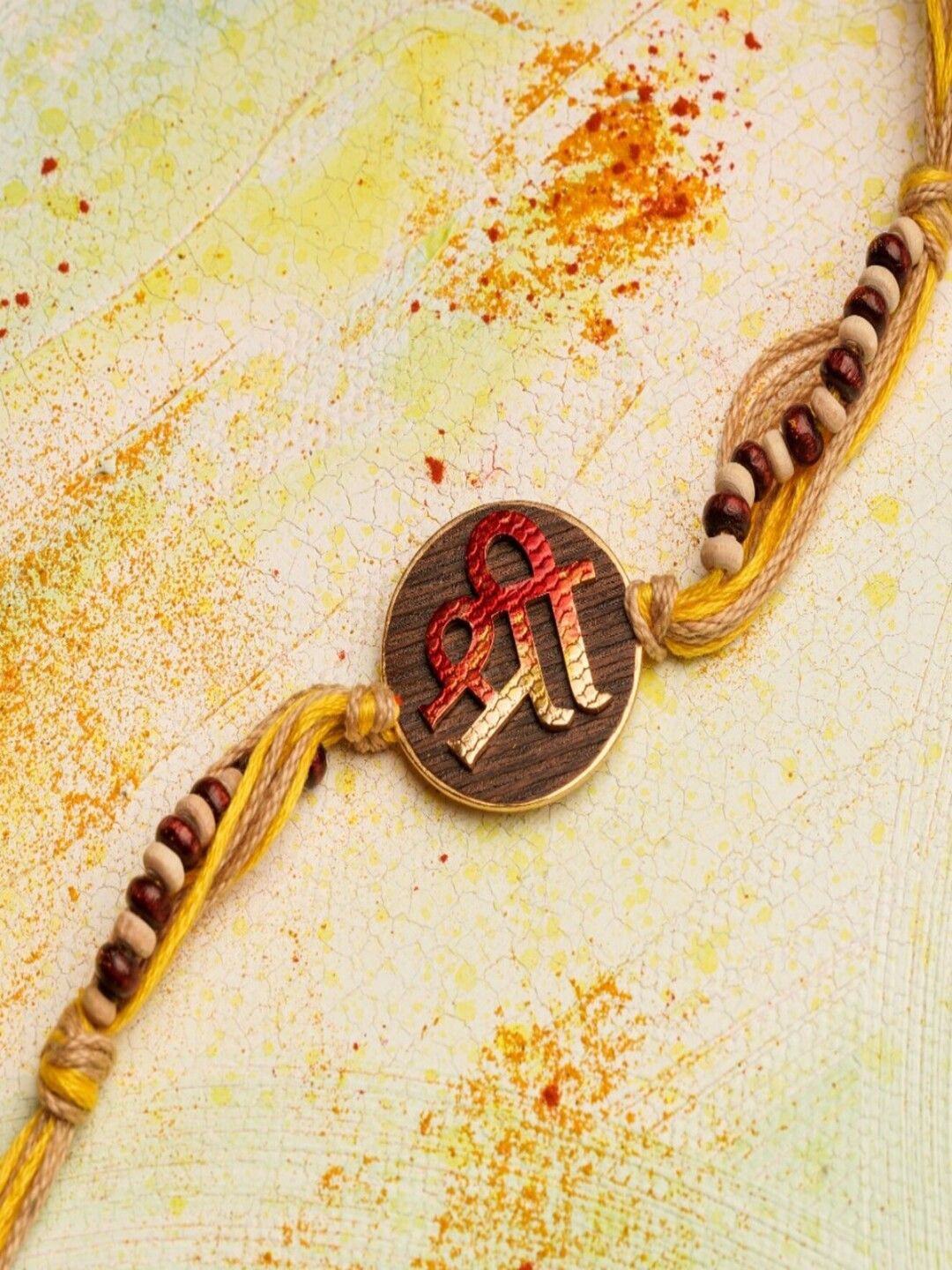 

Suhani Pittie 22KT Gold Plated Thread Rakhi, Yellow
