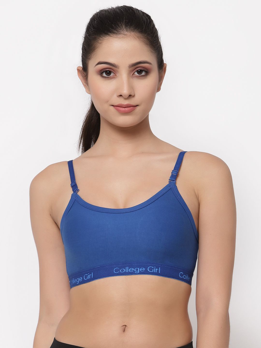 

Docare Women Full Coverage Seamless Non Padded Sports Bra, Blue