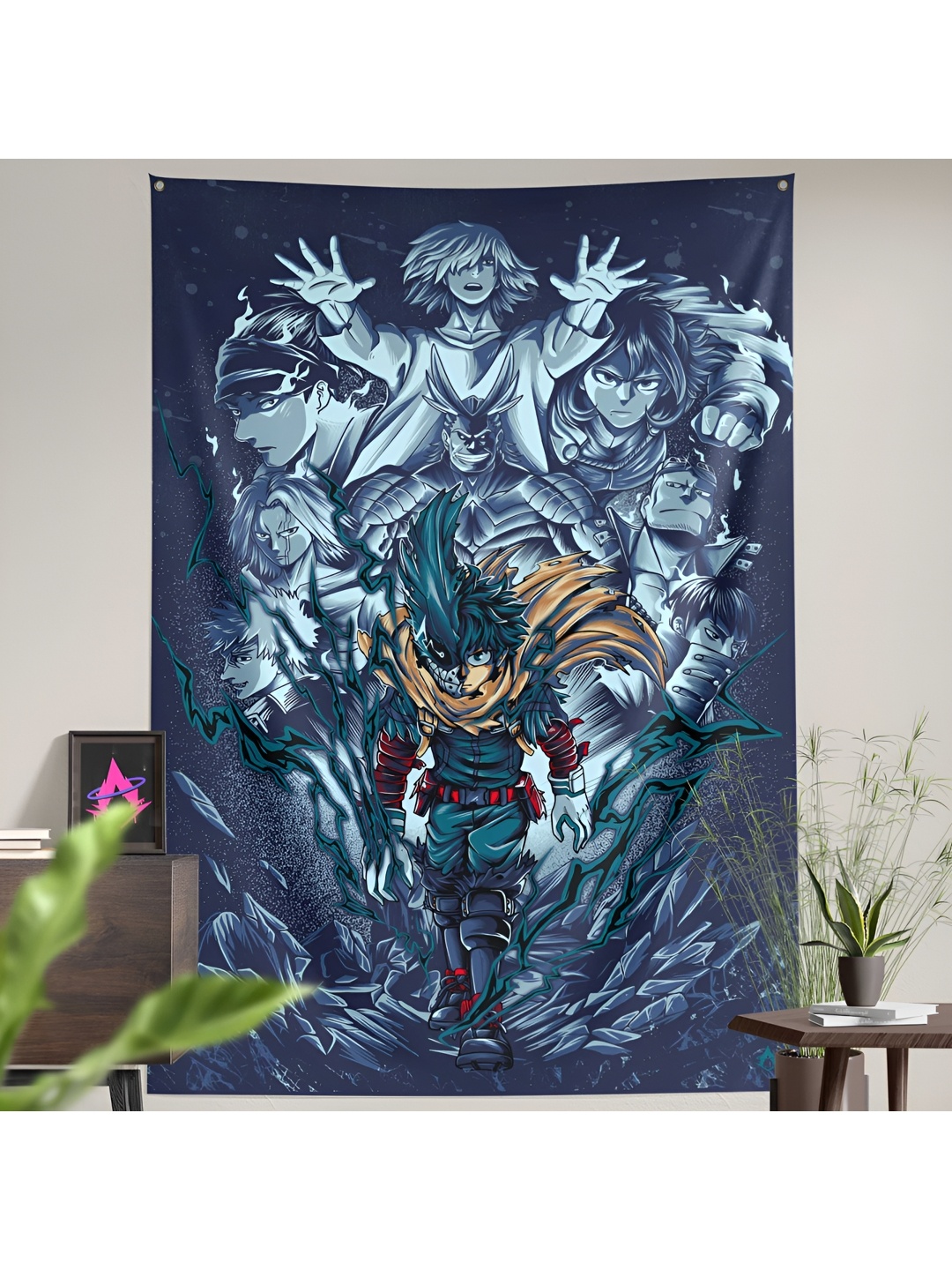 

COMICSENSE Blue & Brown Academia Anime Ninth Wilder Printed Tapestry