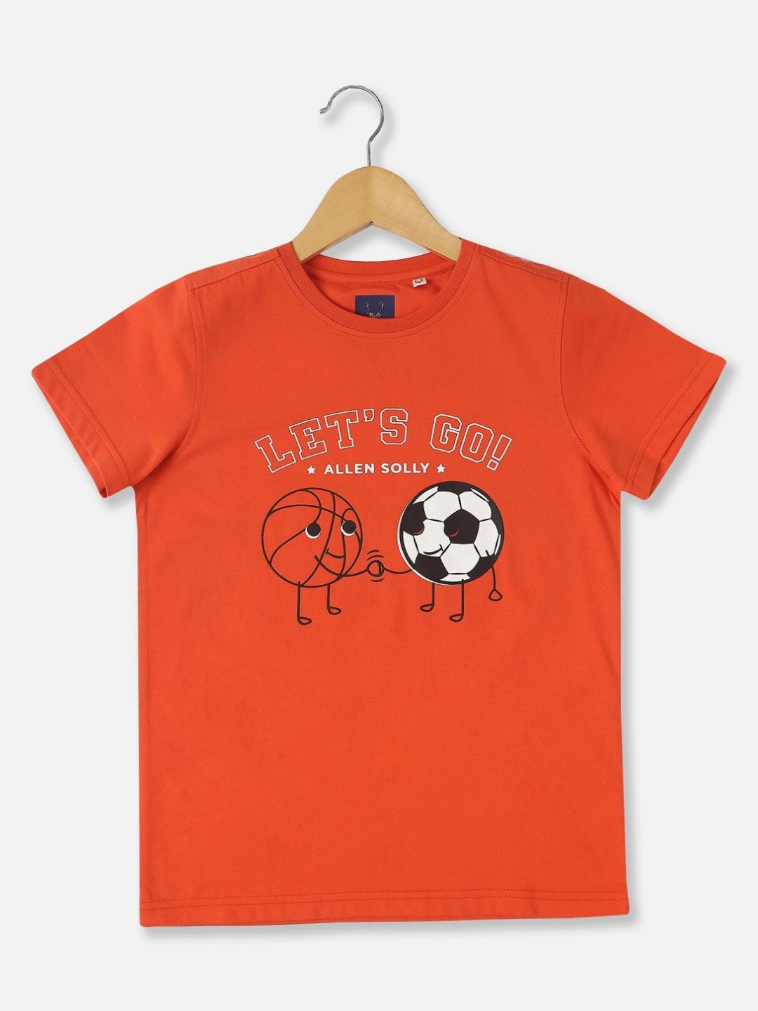 

Allen Solly Junior Boys Sports Printed Applique T-shirt, Orange