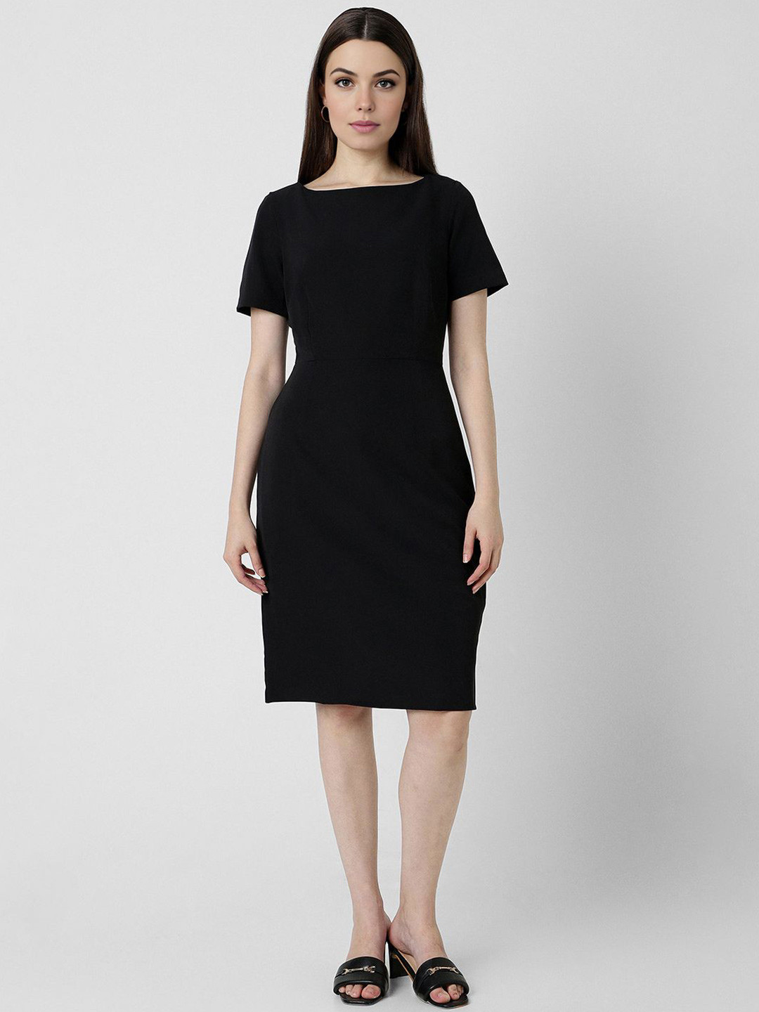 

Van Heusen Woman Formal Sheath Dress, Black
