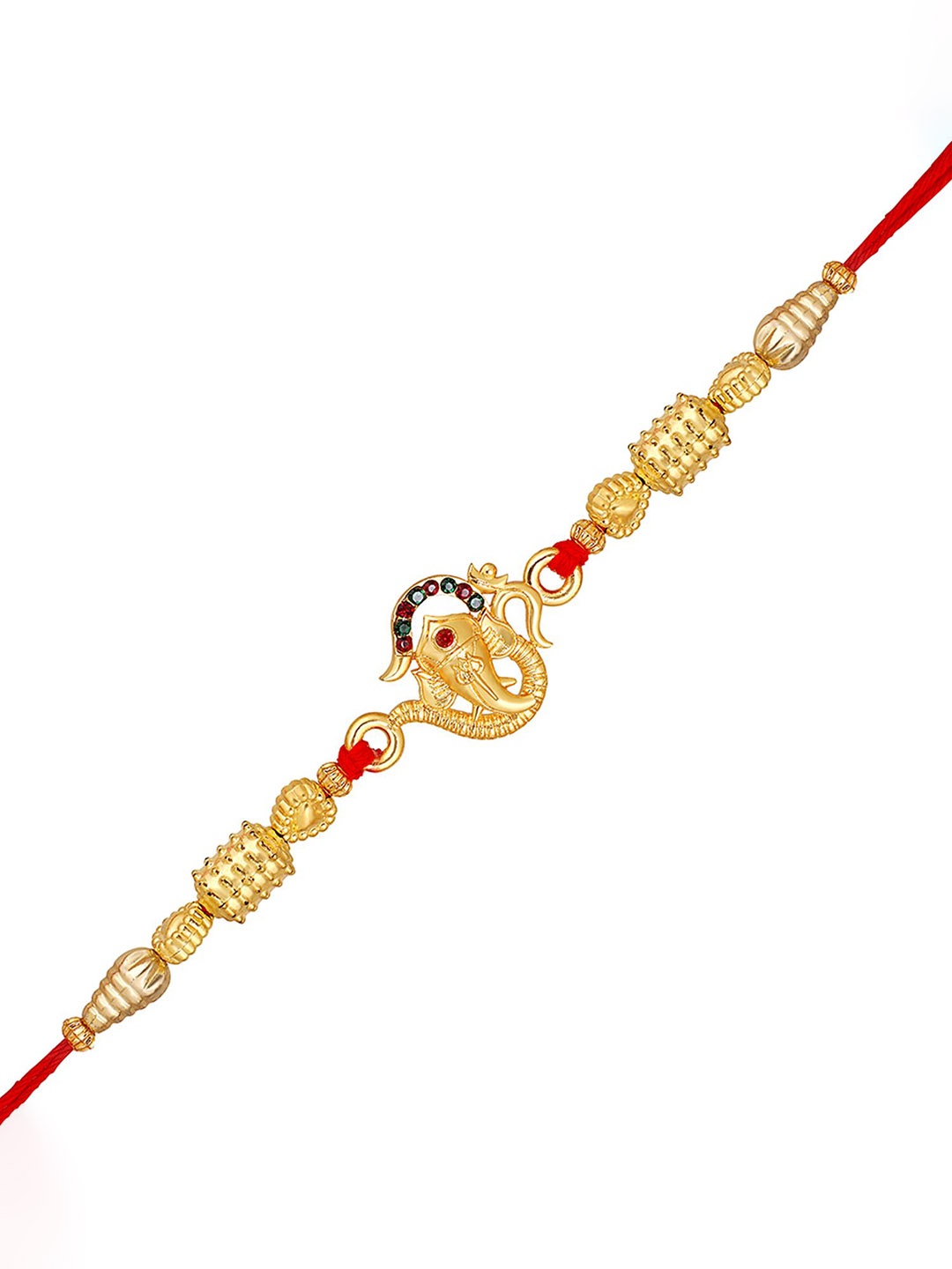 

Mahi Ganpati Studded Thread Rakhi, Red