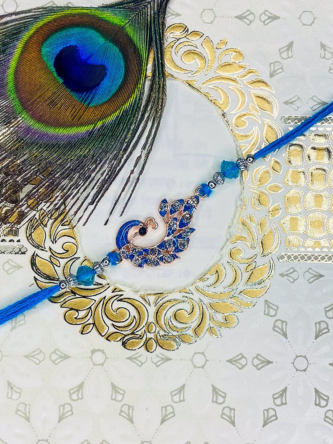 

Mahi Thread Rakhi, Blue