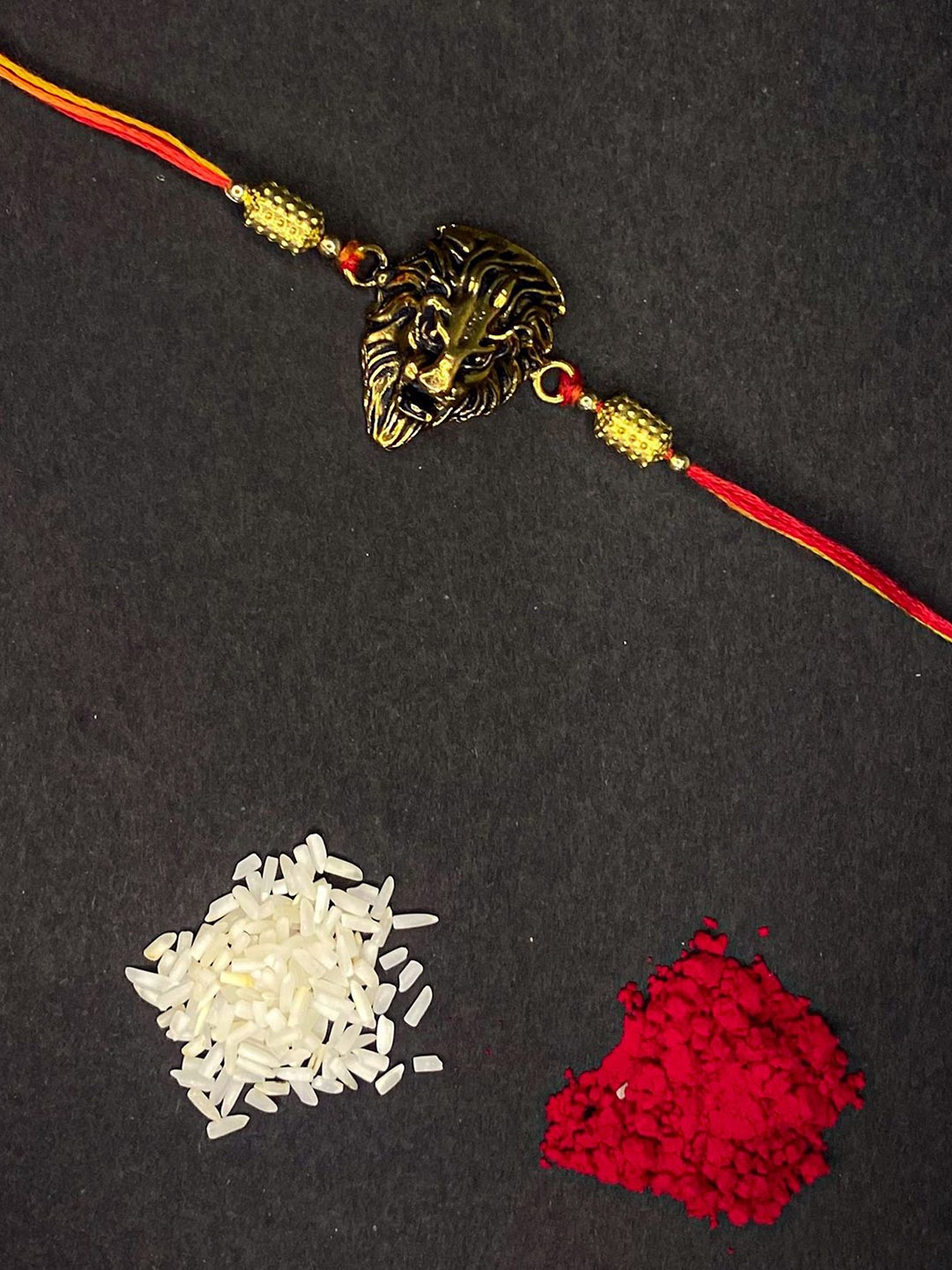 

Mahi Thread Rakhi, Gold